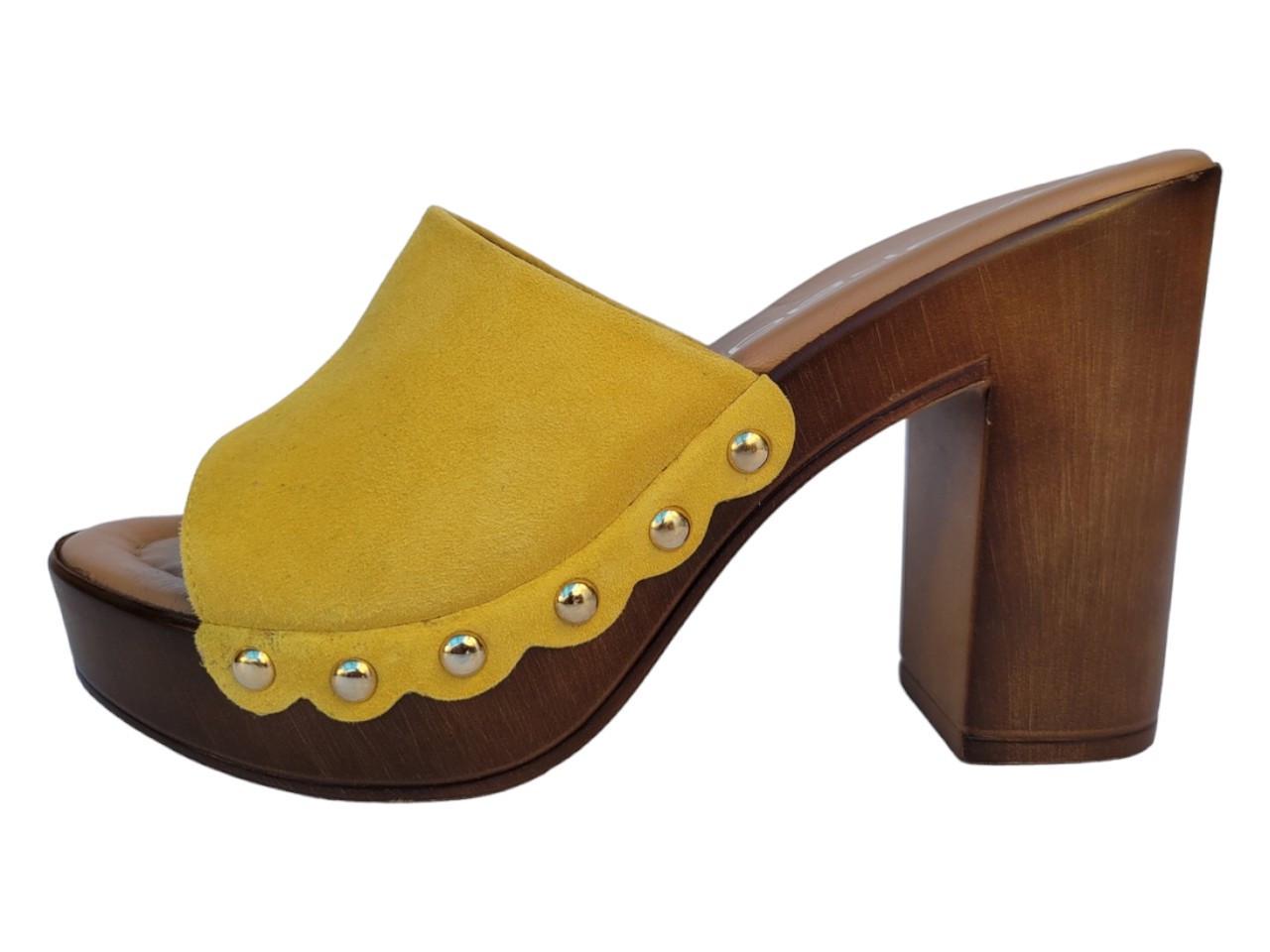 Шлепанцы женские кожаные PRADA Mexico р. 38 25 см Желтый (013)