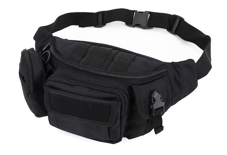 Сумка тактическая поясная D06 28х15х14 см Black