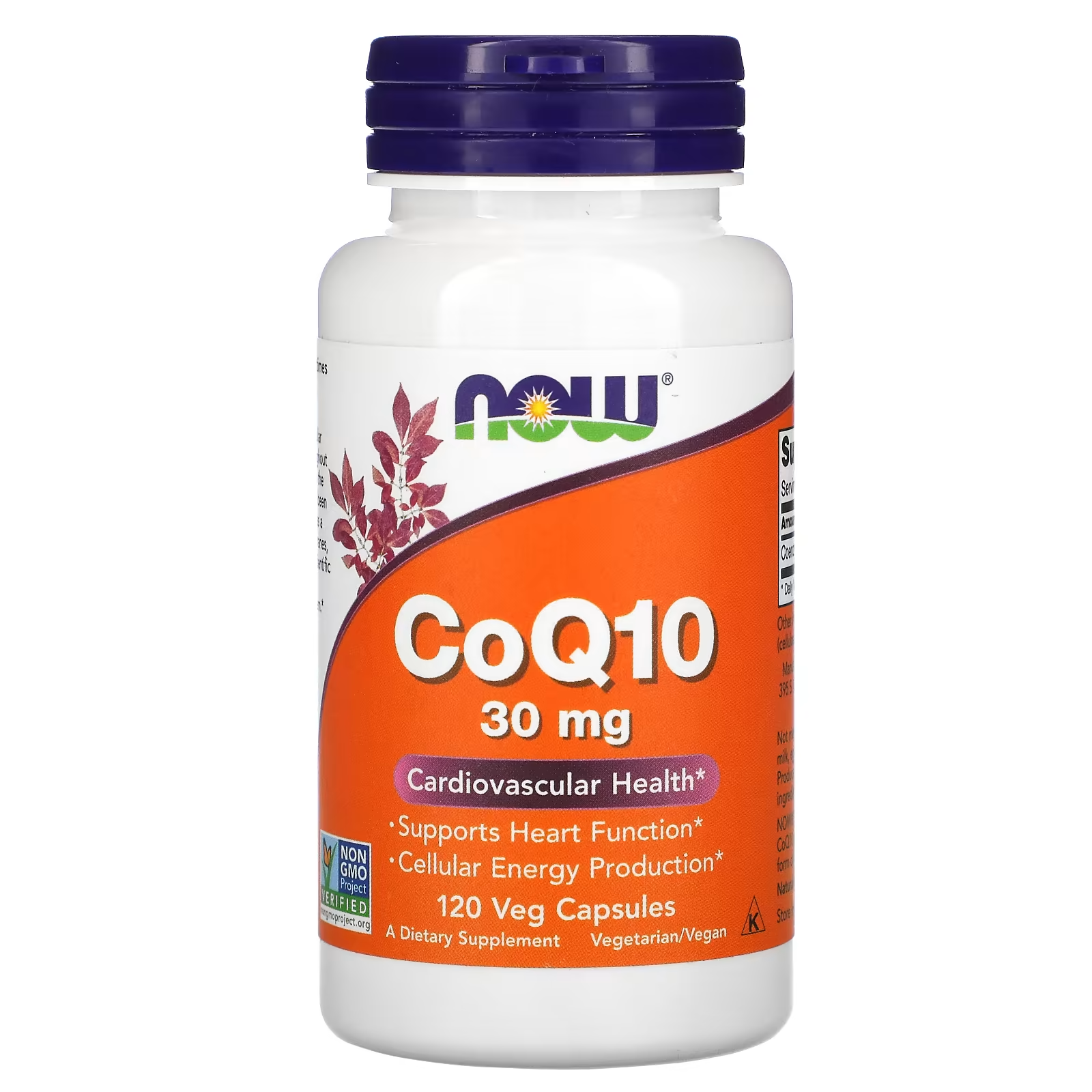 Коэнзим Q10 NOW Foods 30 мг 120 вегетарианских капсул