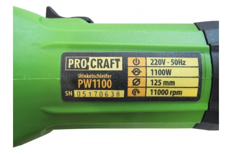 Болгарка Procraft PW1100 - фото 12