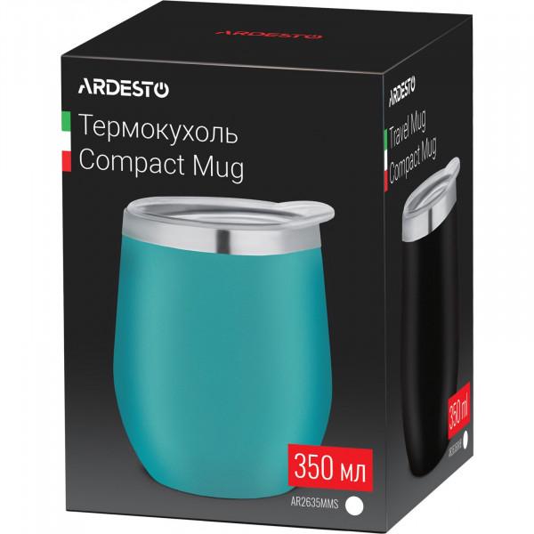 Термочашка Ardesto Compact Mug 350 мл Голубой (AR2635MMS) - фото 7