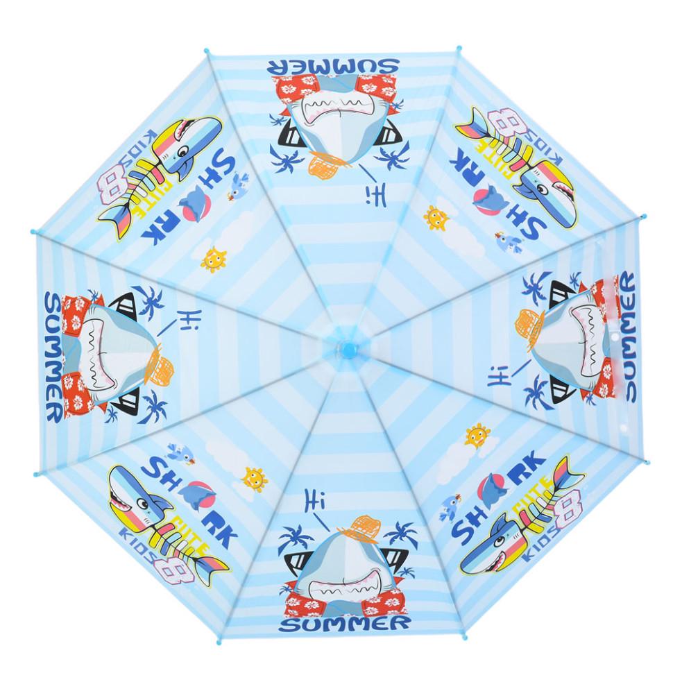 Зонтик детский Bambi Shark Summer от 3 лет d 84 см Синий (UM-402-B-18)