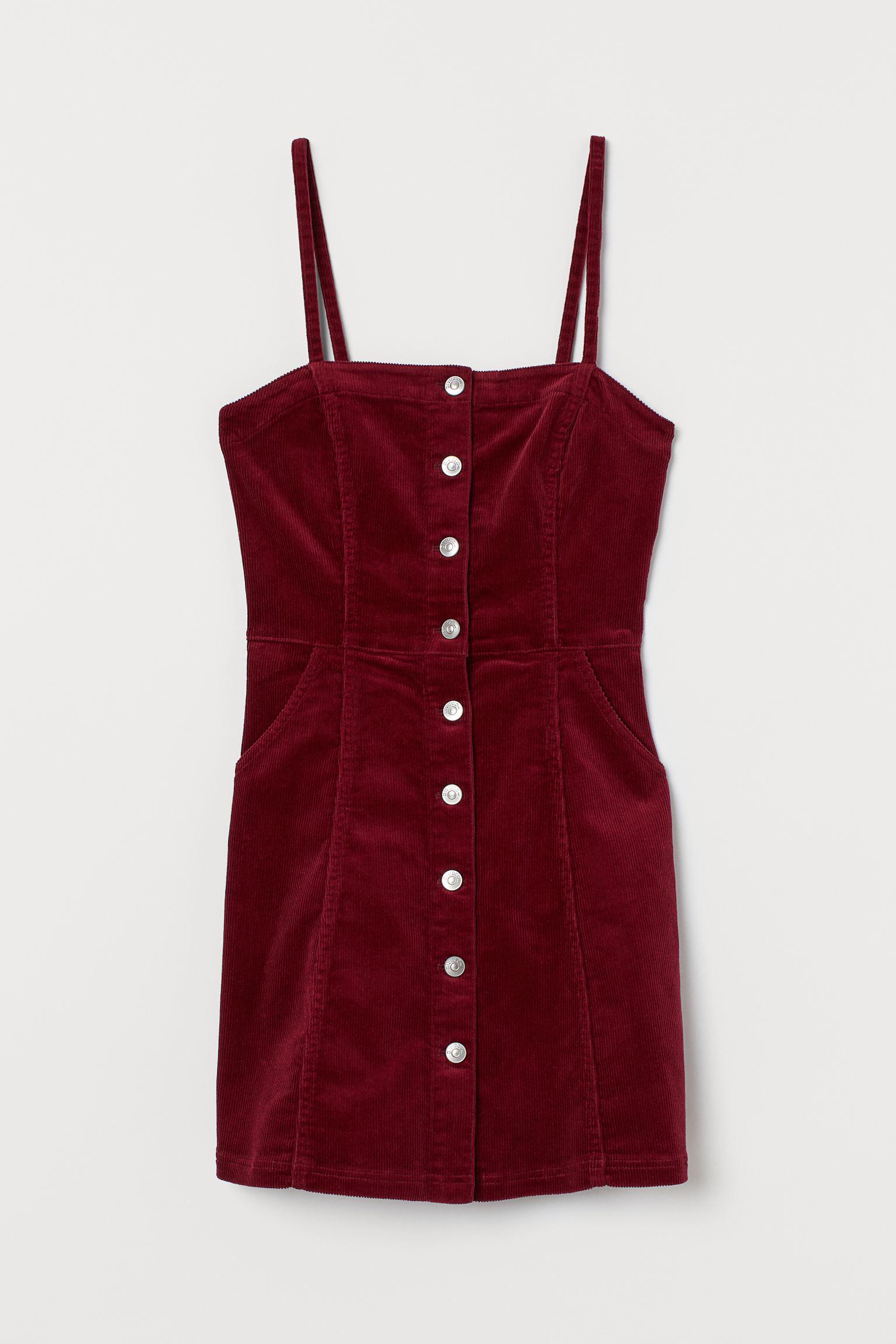 Платье H&M р. 32 Бордовый (30067844321)