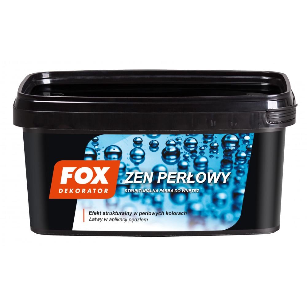Фарба декоративна структурна Fox Dekorator Zen Perlowy 1 л Naturalmy - фото 2 Фарба декоративна структурна Fox Dekorator Zen Perlowy 1 л Naturalmy - фото 2