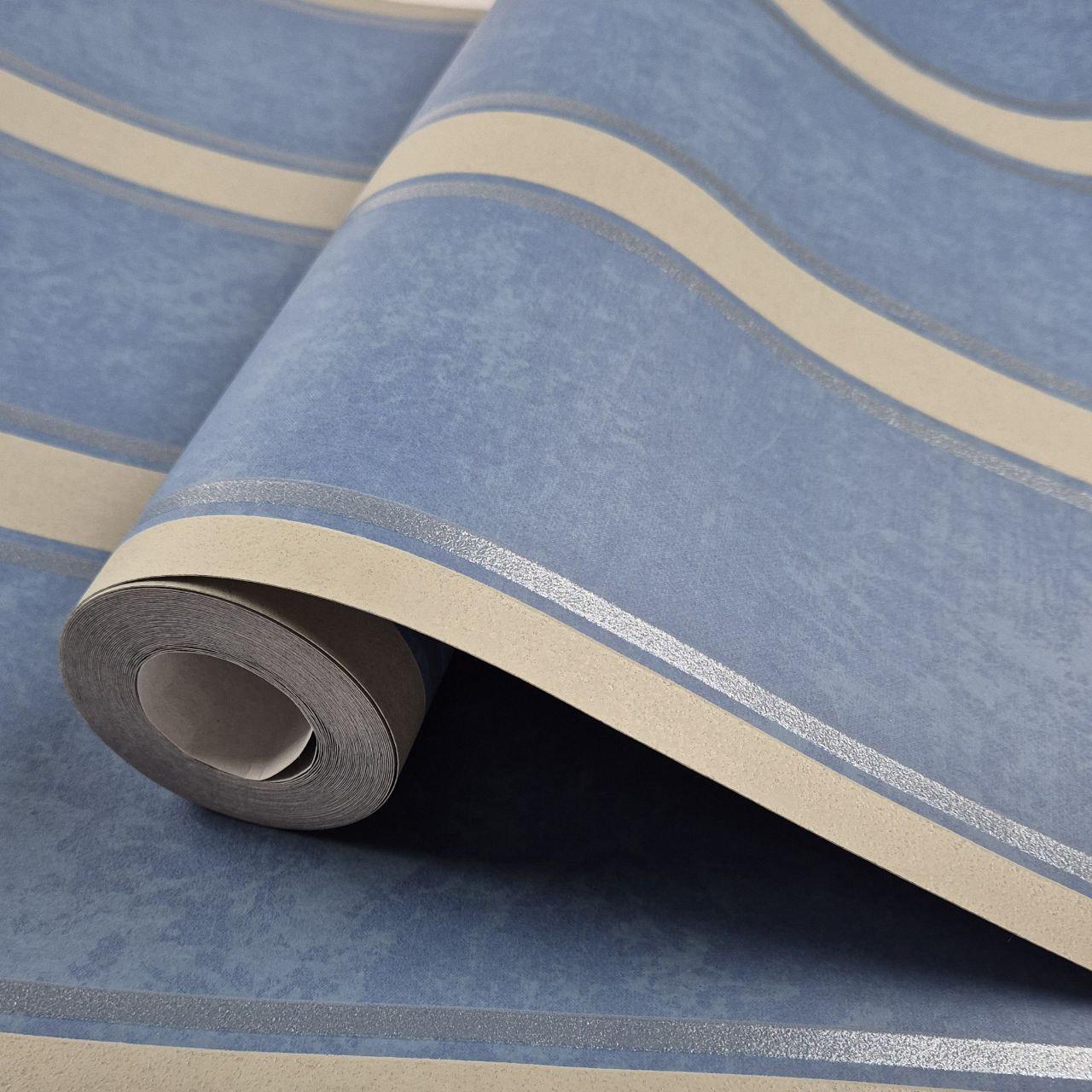 «Обои флизелиновые для спальни/гостиной/кабинета Marburg 58658 0,53х10,05 м Сине-бежевый ( 2785922190)»