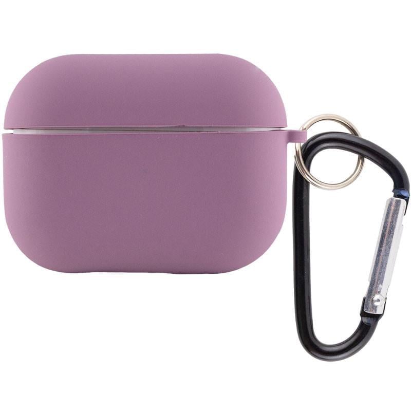 Футляр силіконовий Epik для навушників Airpods 4 з мікрофіброю Ліловий/Lilac Pride (00000075783_18)