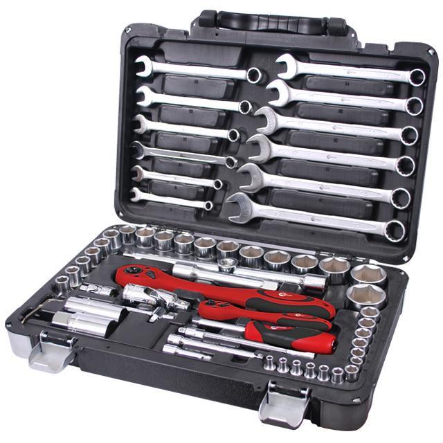 Набір інструментів професійний Intertool 1/4" 1/2" 61 пр.