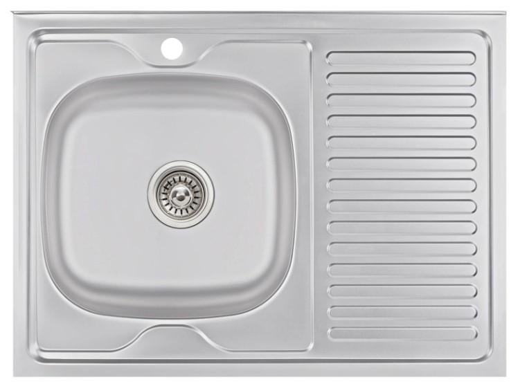 Мойка для кухни Brinex 6080-L BRIN6080LSAT06 накладная 0,6 мм (63445)