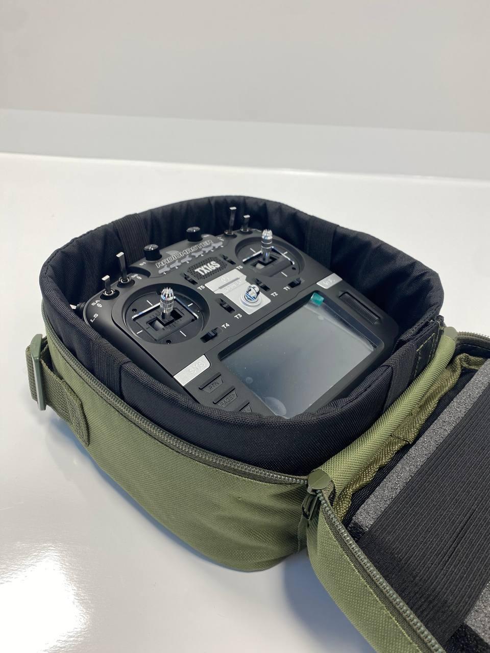 Сумка для пульта ТХ16S керування дроном Олива - фото 2 Сумка для пульта ТХ16S керування дроном Олива - фото 2