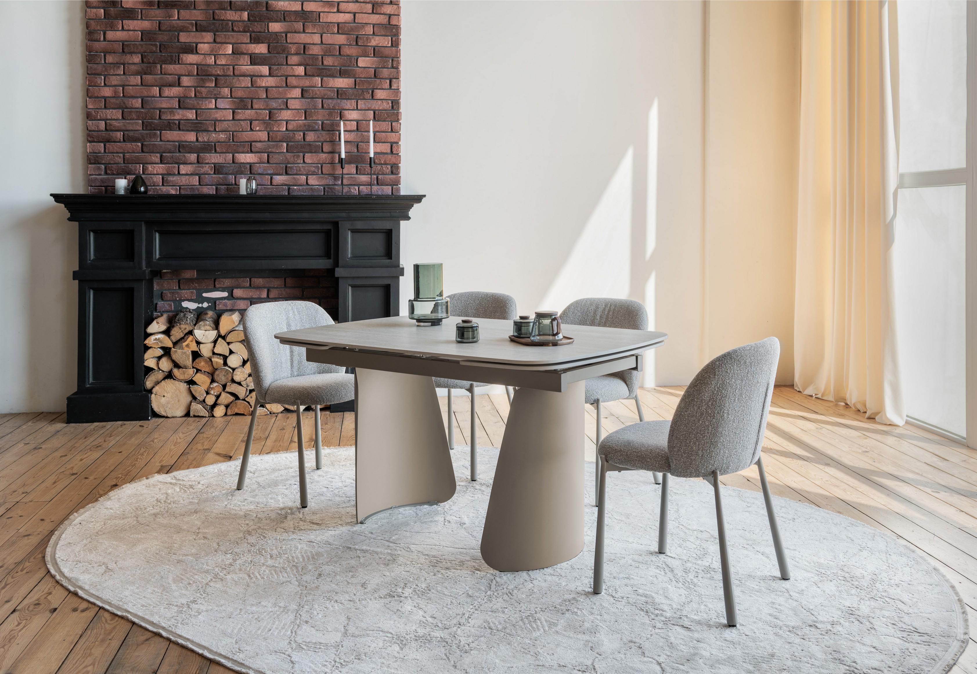 Обідній стіл розсувний Vetro Mebel Нардо 1400/2000х900x760 мм Крема марфіль/Бежевий TМL-1270) - фото 8 Обідній стіл розсувний Vetro Mebel Нардо 1400/2000х900x760 мм Крема марфіль/Бежевий TМL-1270) - фото 8