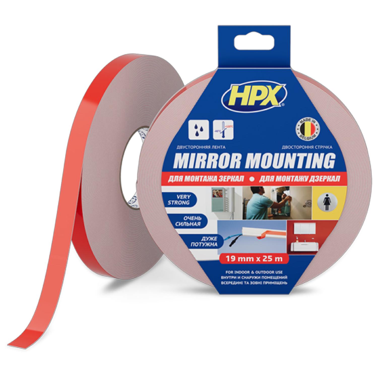 Стрічка для дзеркал HPX DS1925S 19x1,1 мм 25 м спінена поліетилен/акрил Білий (INRUC0040219025000) - фото 2 Стрічка для дзеркал HPX DS1925S 19x1,1 мм 25 м спінена поліетилен/акрил Білий (INRUC0040219025000) - фото 2