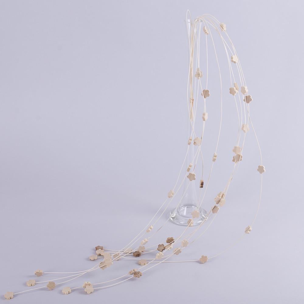 Ветвь из ротанга с ромашками (1199-1)