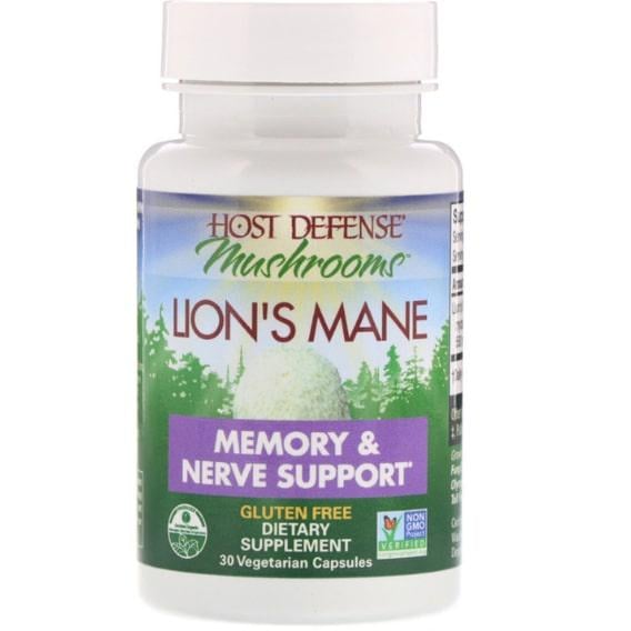 Комплекс для профілактики роботи головного мозку Fungi Perfecti Lion's Mane Memory & Nerve Support 30 Caps (FPI-03161)