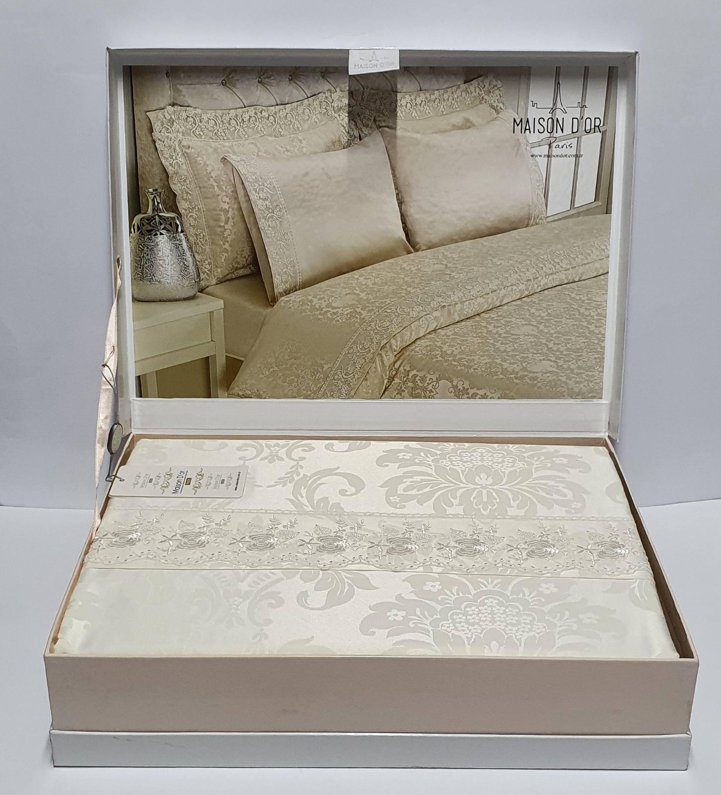 Комплект постельного белья Maison D'or семейный Zeus Krem (CN6688)