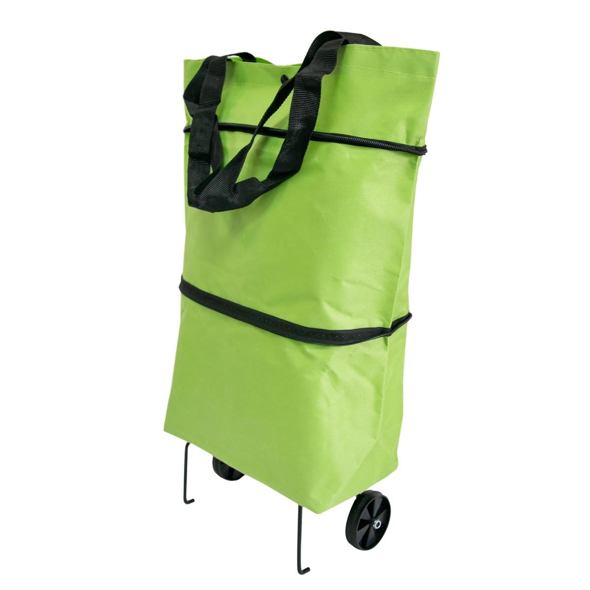 Сумка на колесах хозяйственная 54х40 см 2 колеса Салатовый (1009957)