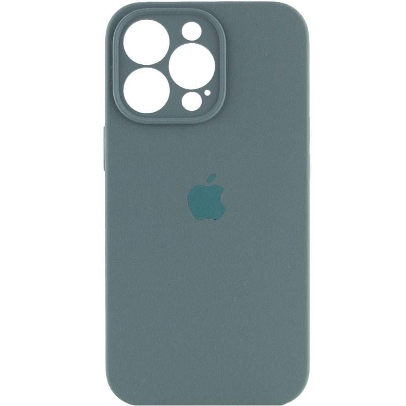 Силіконовый Чохол Накладка Закрита Камера Silicone Case Full Camera Для iPhone 13 Pro Max Pine Green