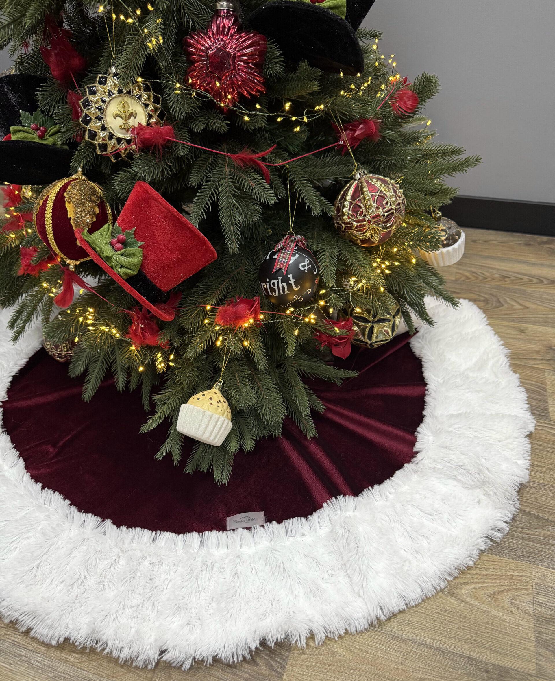 Спідниця під ялинку Comfort Home велюрова X-mas Ø 130 см (5550115) - фото 2 Спідниця під ялинку Comfort Home велюрова X-mas Ø 130 см (5550115) - фото 2