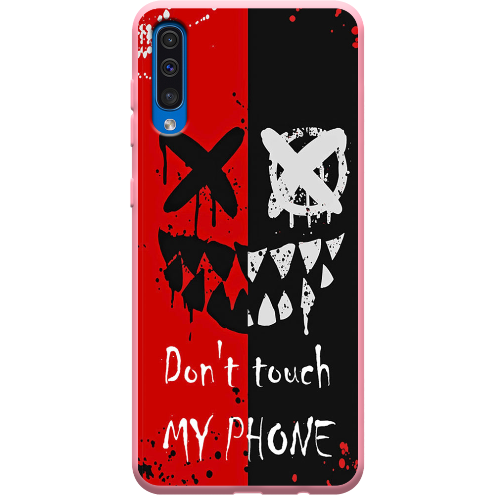 Чохол Boxface Samsung A505 Galaxy A50 Bad Smile Рожевий силікон (36417-up2468-37015)