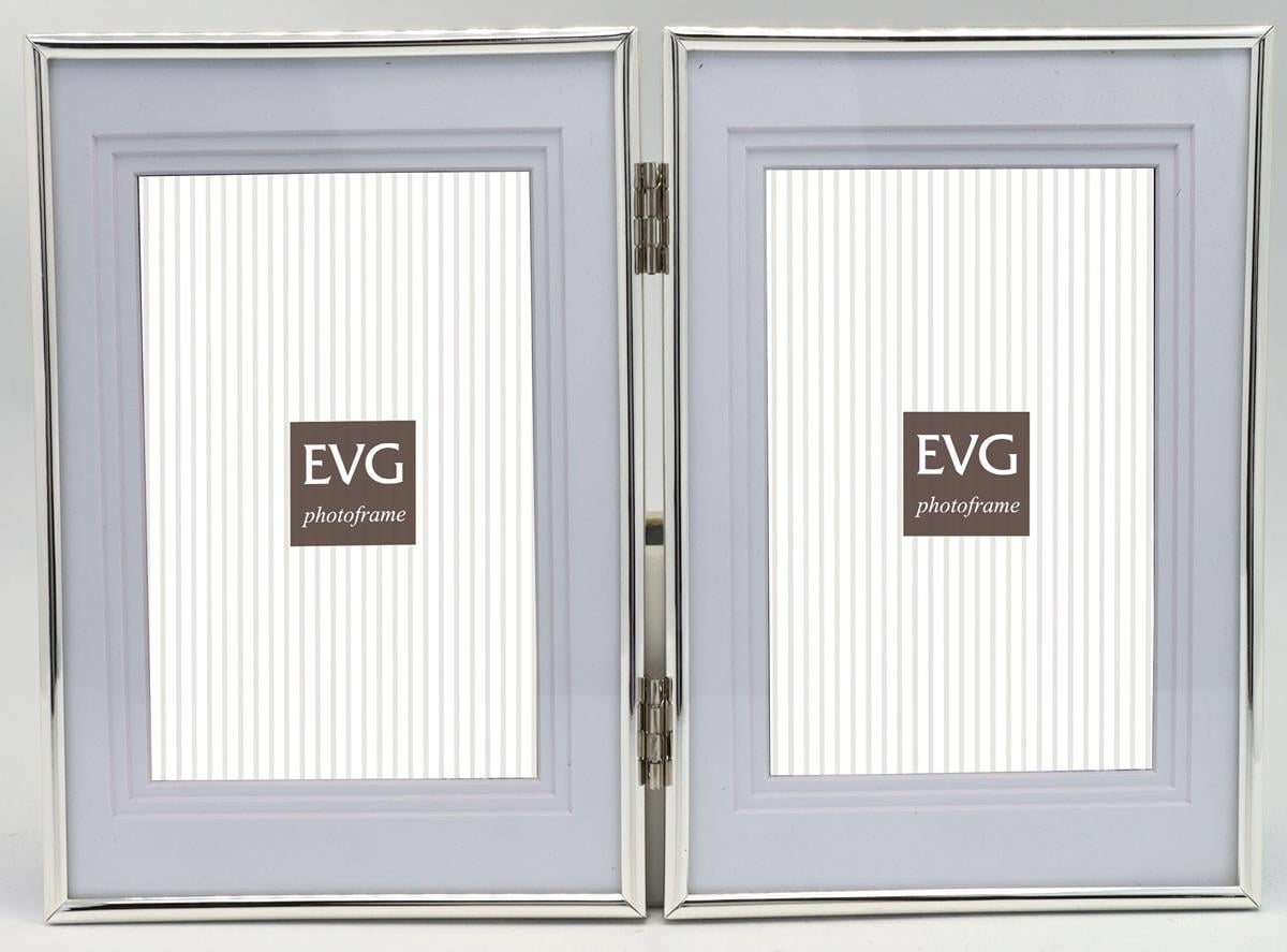 Рамка для фото EVG ONIX S15 Double 2 фото 10х15 см Silver (UG-S15 Double Silver) Рамка для фото EVG ONIX S15 Double 2 фото 10х15 см Silver (UG-S15 Double Silver)