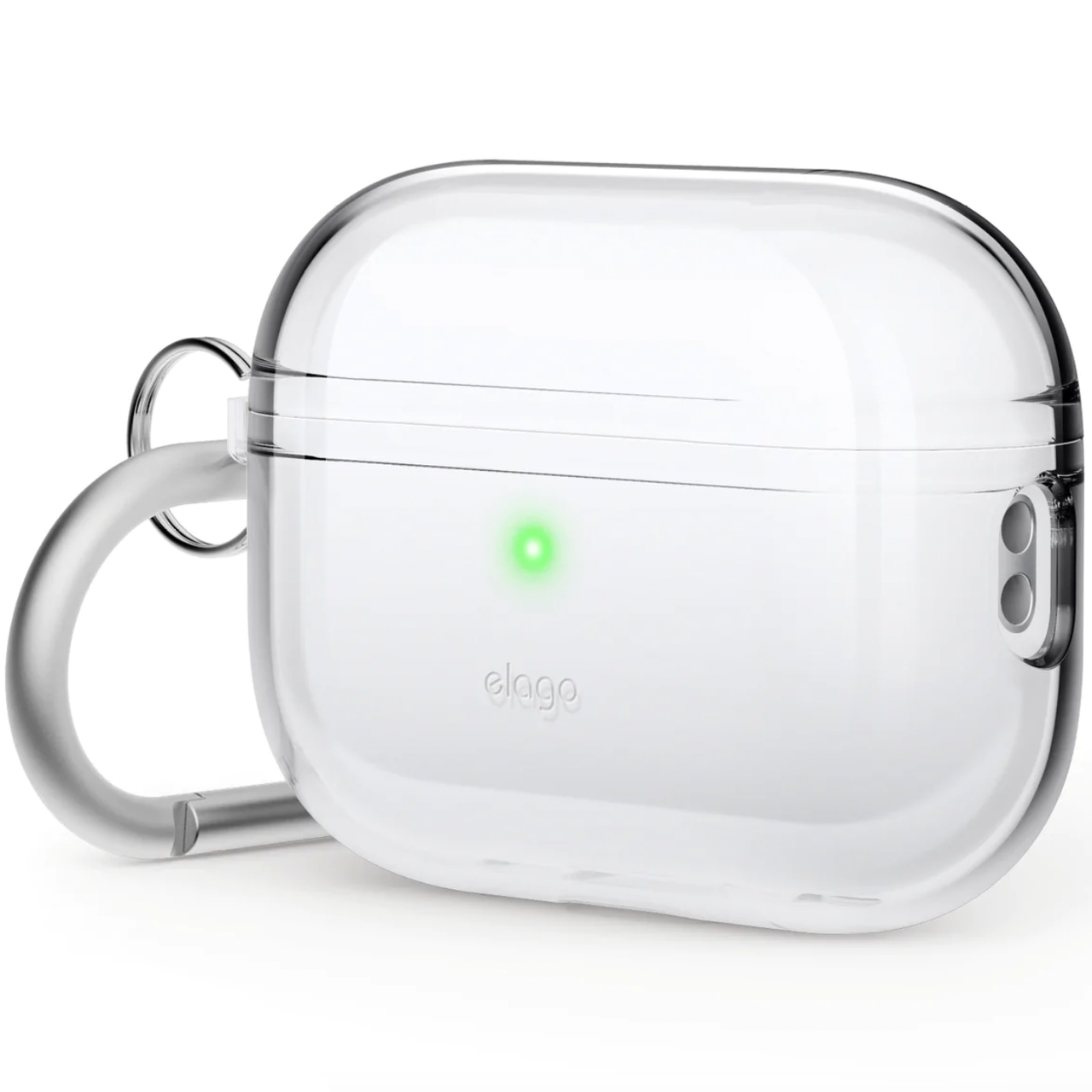 Чехол для наушников с карабином Elago Clear Hang Case for Airpods Pro 2nd Gen, Transparent (EAPP2CL-HANG-CL) - фото 2