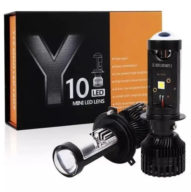Автомобильные Mini BI-LED линзы Y10 H4 70W 6039 Lm (00319) - фото 1