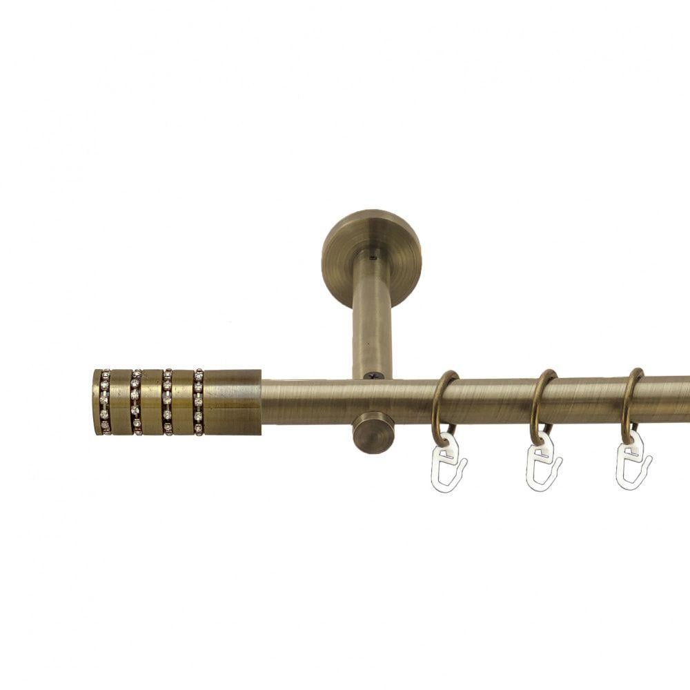 Карниз Orvit Барамелла однорядний гладкий 16 мм 200 см Антик (3998969)