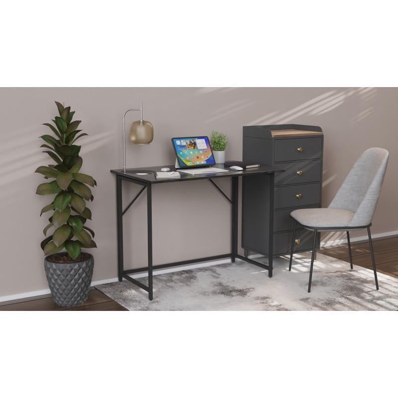 Стіл розкладний Ferrum-decor Moris метал/ДСП Чорний/Сосна Кембра (FRD-104671) - фото 5 Стіл розкладний Ferrum-decor Moris метал/ДСП Чорний/Сосна Кембра (FRD-104671) - фото 5