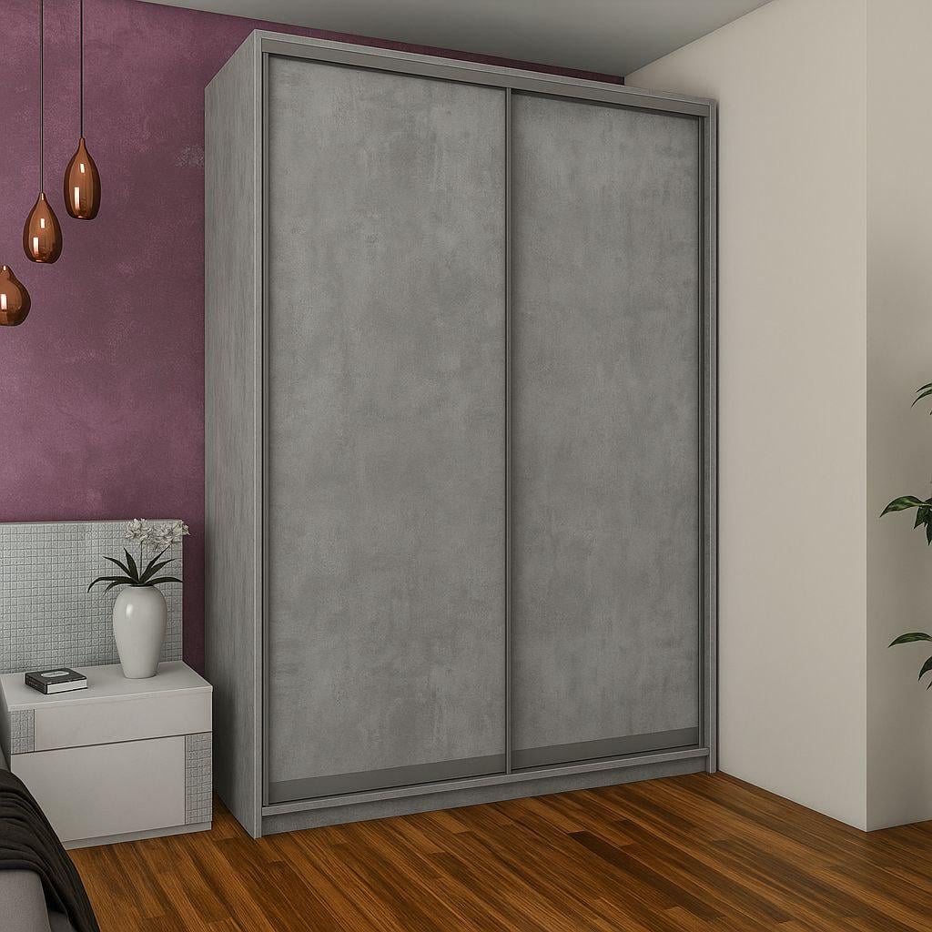 Шкаф купе Мириам 1400x2400x600 мм Бетон (20664) Шкаф купе Мириам 1400x2400x600 мм Бетон (20664)
