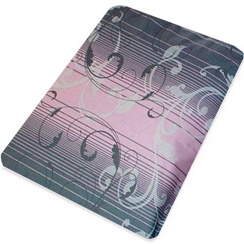 Простынь на резинке Т0352 140х200 см Розовый/Серый (126364)