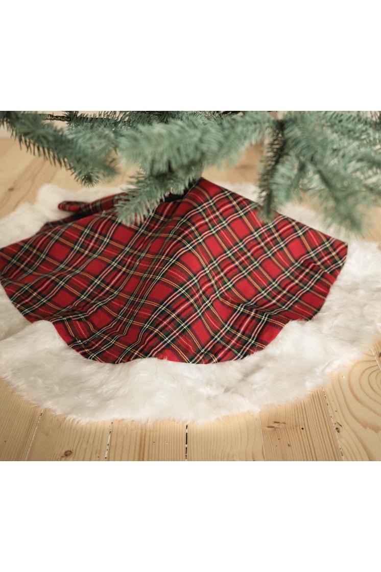 Килим новорічний декоративний під ялинку Червоний - фото 2 Килим новорічний декоративний під ялинку Червоний - фото 2