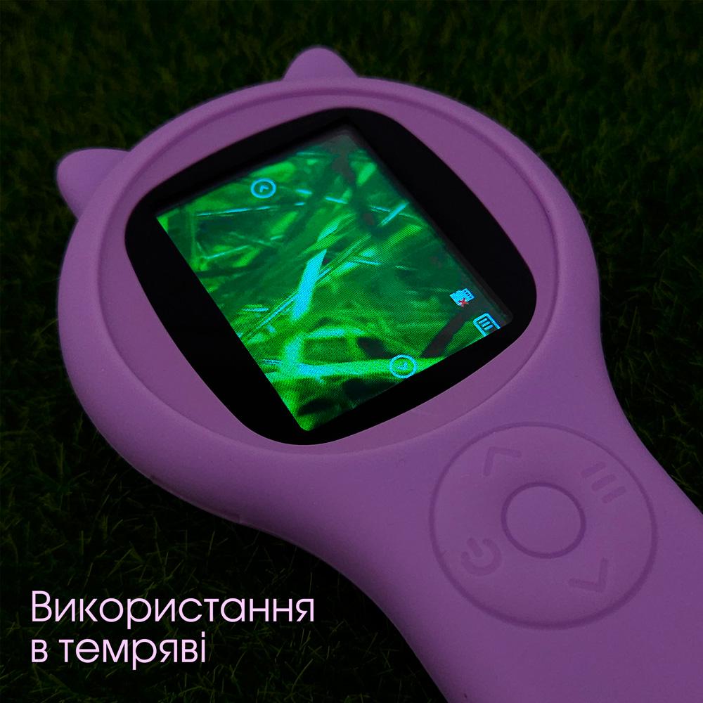 Микроскоп цифровой детский LOSSO с подсветкой и лупой Сиреневый (526611059) - фото 9