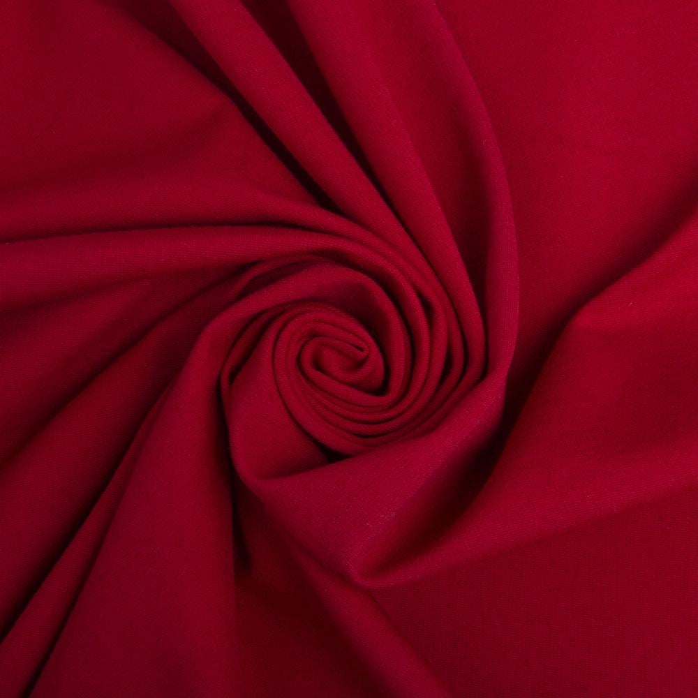 Тканина трикотаж Прага 440grm Темно-червоний (23439)