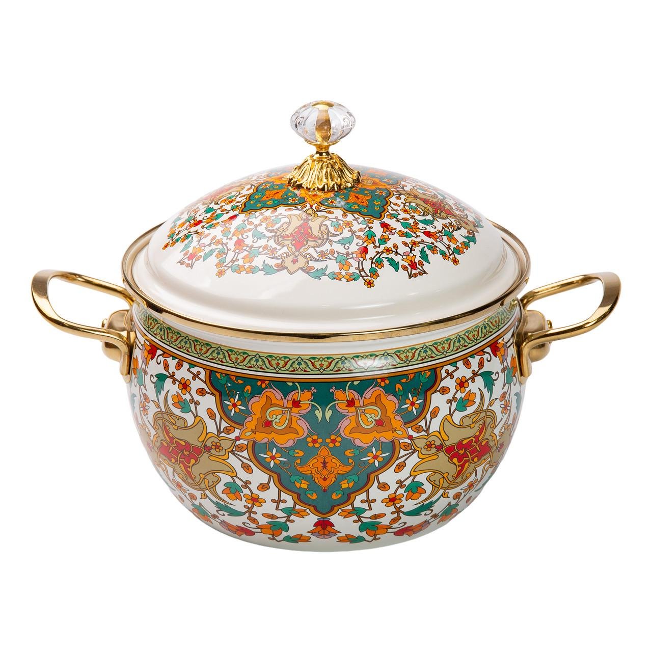 Кастрюля эмалированная для газовых и электрических плит 4 л (HP-2-115) - фото 1