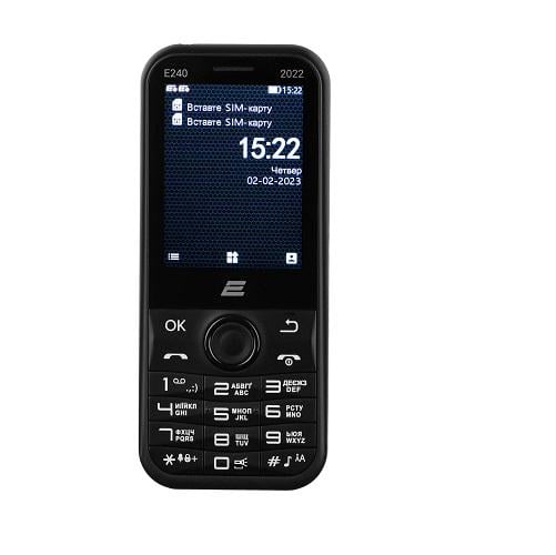 Мобільний телефон 2E E240 2022 1000 mAh Чорний (13378787)