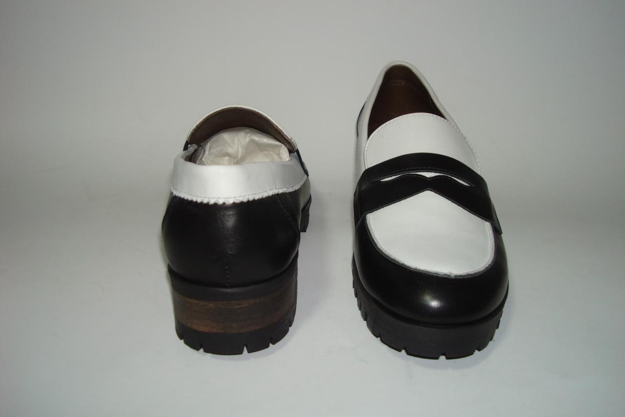 Мокасины женские кожаные Cheis 40 р. 26,5 см Черный (2333723751) - фото 5
