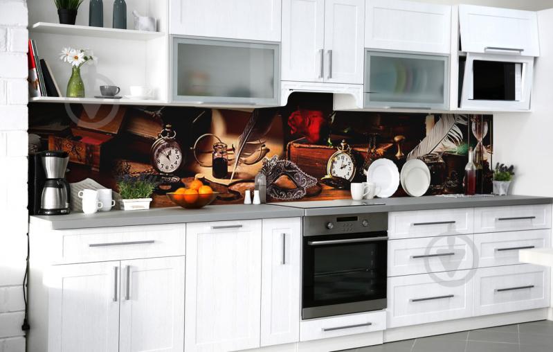 Скинали на кухню Zatarga «Хранитель времени» 650х2500 мм виниловая 3Д наклейка кухонный фартук самоклеящаяся