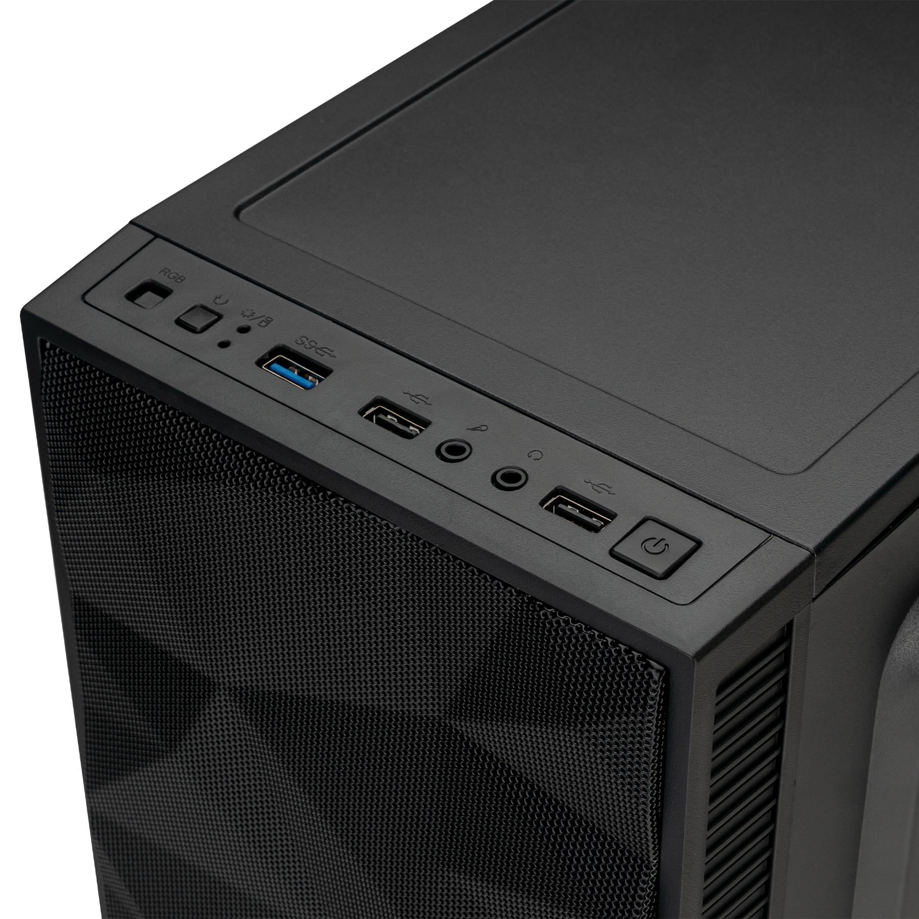 Корпус компьютерный PrologiX E104 Mesh без PSU Black - фото 9
