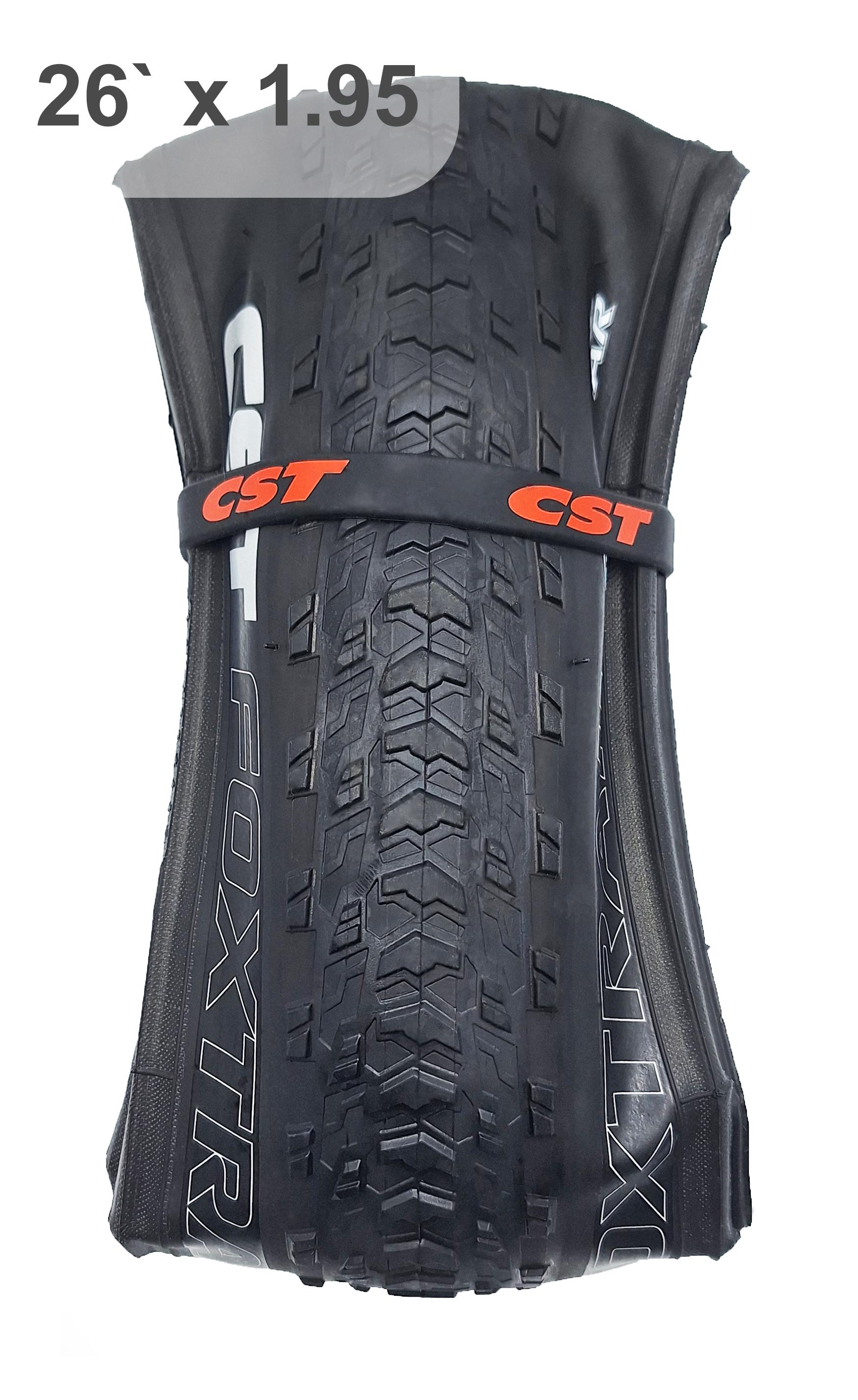 Покрышка велосипедная складная CST FOXTRAIL C-FT1 dual EPS shielding 26x1,95" полуслик корд 120 TPI (G0001334) - фото 2 Покрышка велосипедная складная CST FOXTRAIL C-FT1 dual EPS shielding 26x1,95" полуслик корд 120 TPI (G0001334) - фото 2