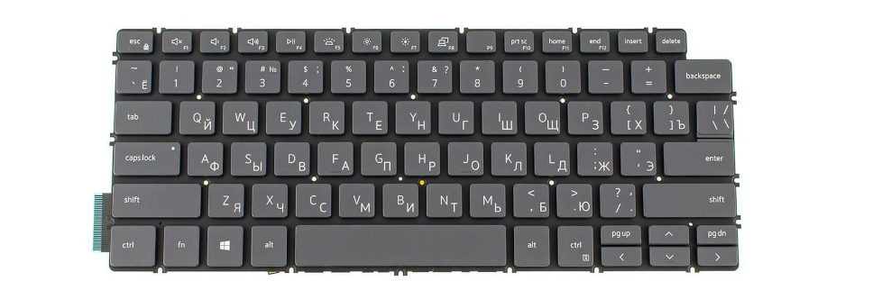 Клавиатура для ноутбука Inspiron 7300 с подсветкой клавиш (123067)