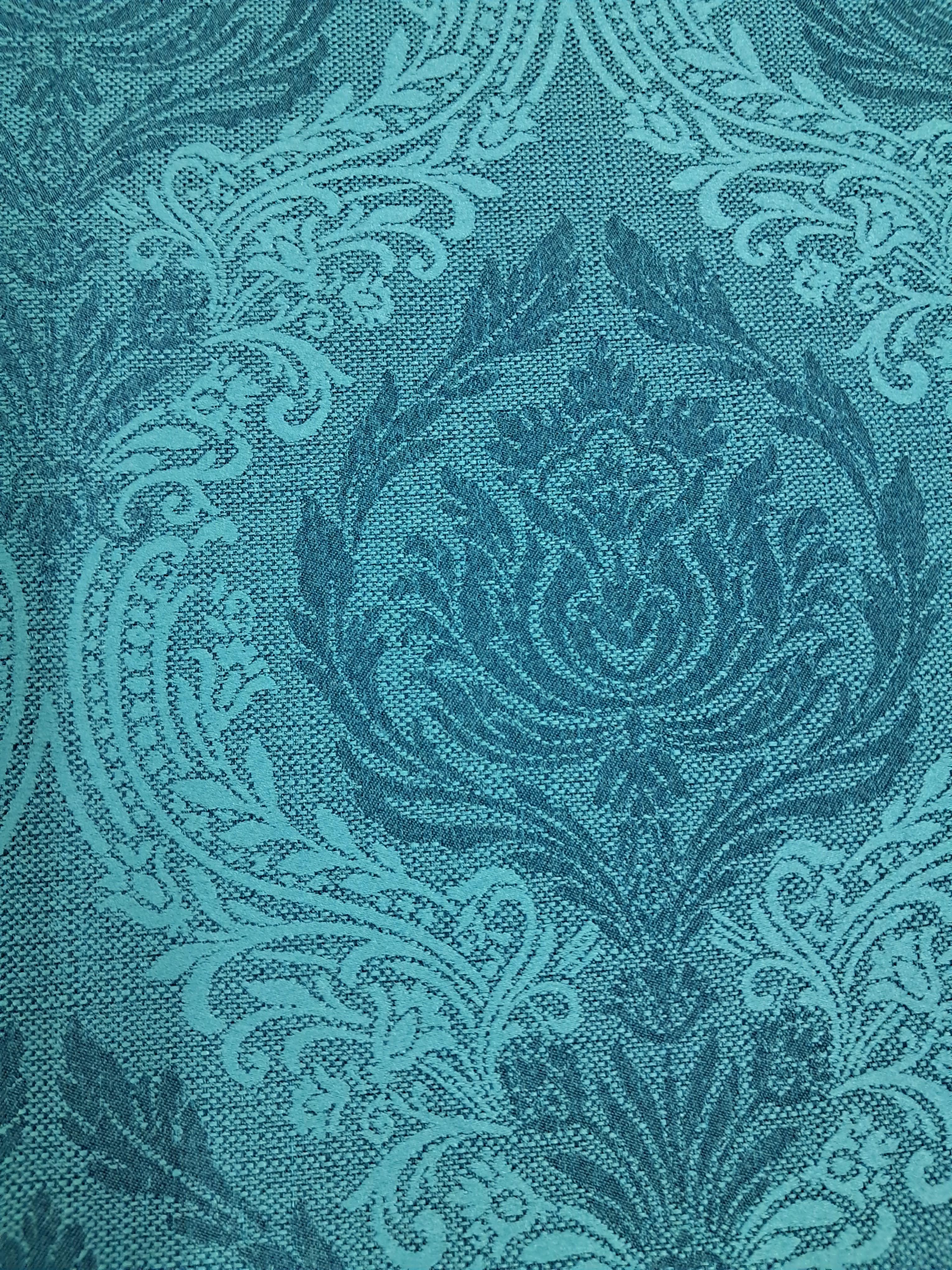 Штора Натуральный Стиль из искусственного льна 270х200 см Изумрудный - фото 2