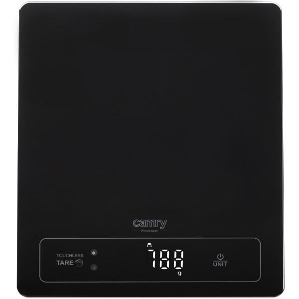 Ваги кухонні електронні Camry CR 3175 до 15 кг 3xAAA скляні з автовимкненням Black (CR3175B) Ваги кухонні електронні Camry CR 3175 до 15 кг 3xAAA скляні з автовимкненням Black (CR3175B)