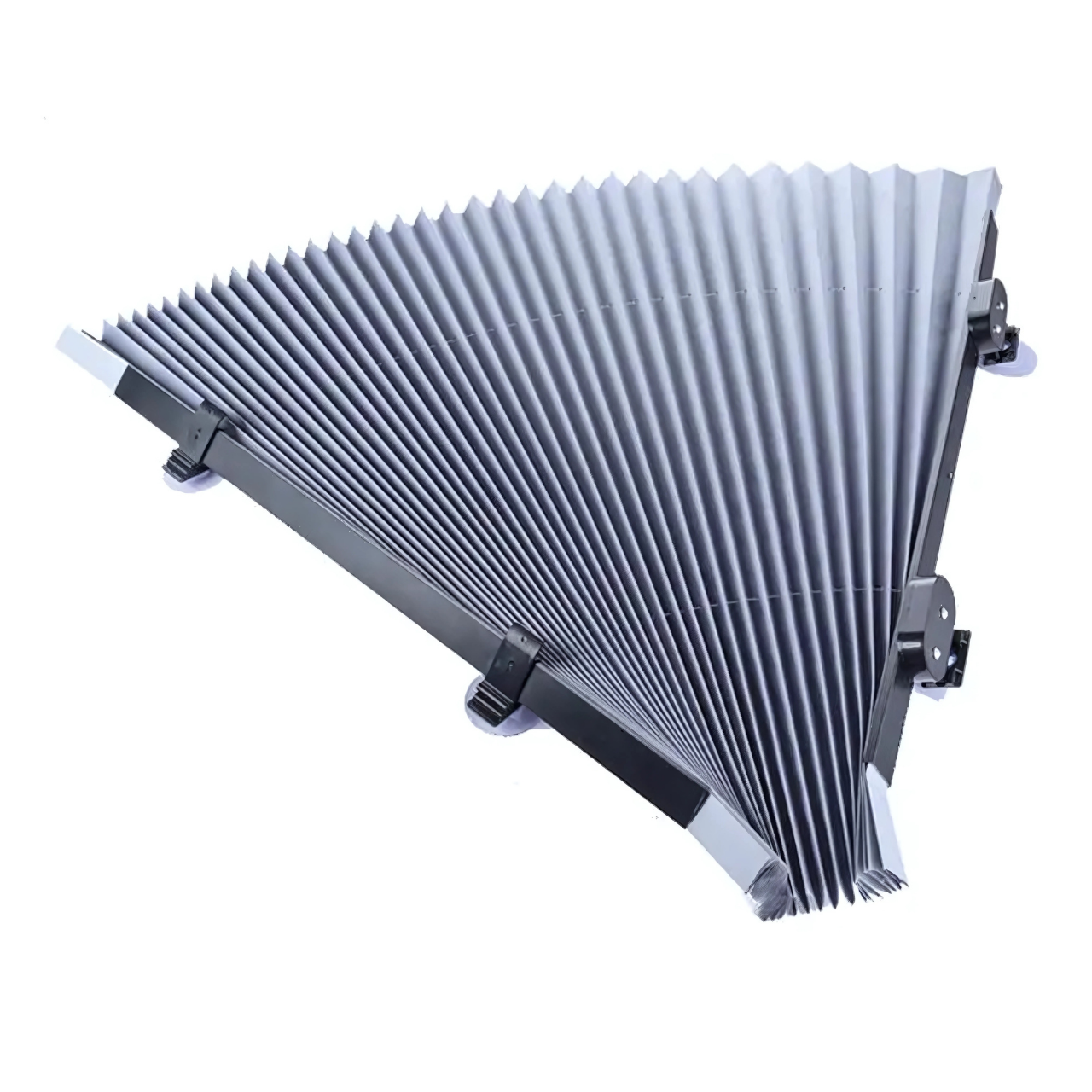 Шторка-жалюзі автомобільна сонцезахисна для лобового скла 45х120 см Сірий (4338579958) - фото 2 Шторка-жалюзі автомобільна сонцезахисна для лобового скла 45х120 см Сірий (4338579958) - фото 2