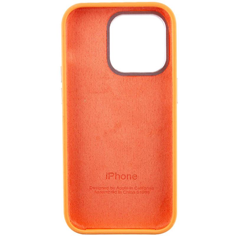 Противоударный чехол Silicone Case Metal Buttons (AA) для Apple iPhone 13 Pro Max (6.7") Оранжевый / Marigold - фото 4