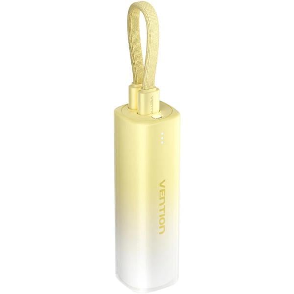 Повербанк Vention FHWY0 Gradient Yellow 5000 мАч 20 W PD USB-C Lightning со встроенным кабелем (FHWY0)