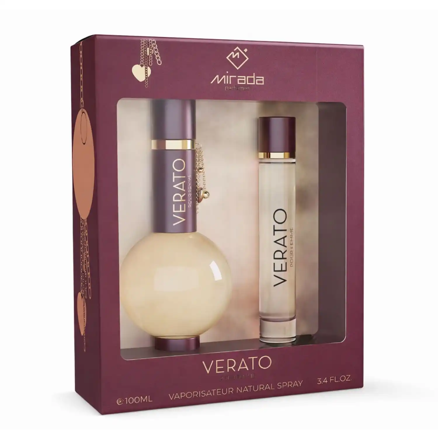 Набір парфумів жіночих Mirada Gift Set Verato 2 од. 100/20 мл (34530240)