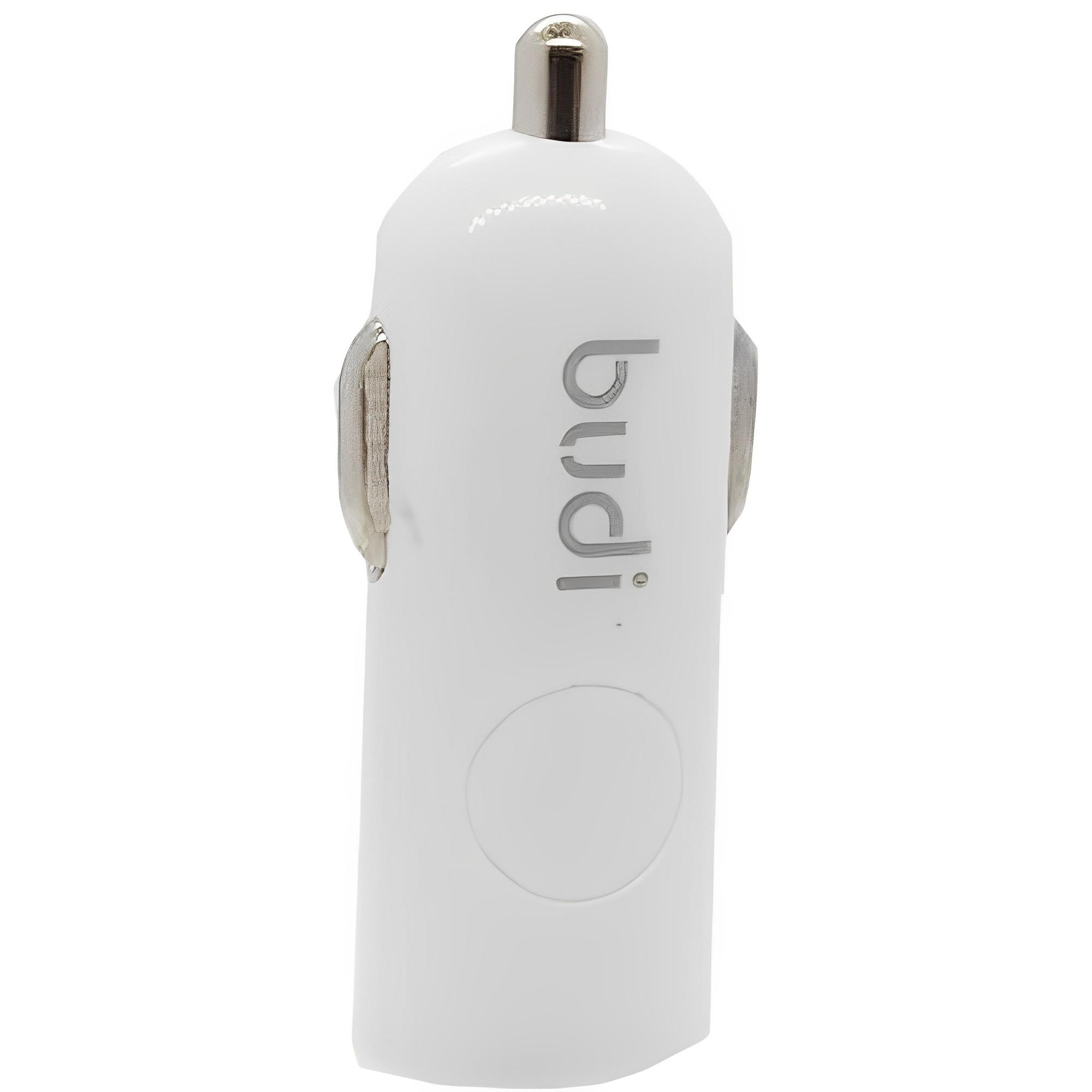 Зарядное устройство автомобильное Budi micro USB 2.4A MicroUSB 1,2 м White (5072)