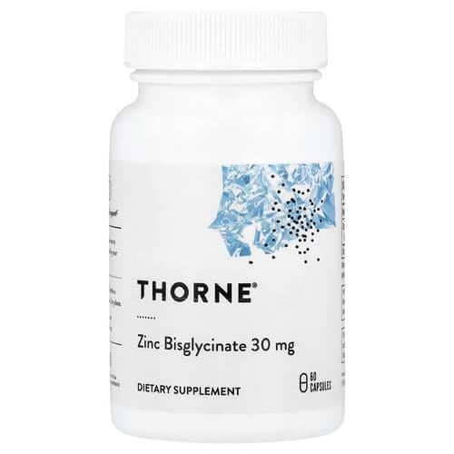 Цинк Thorne Zinc Bisglycinate 30 мг 60 капс. (THR-01174)