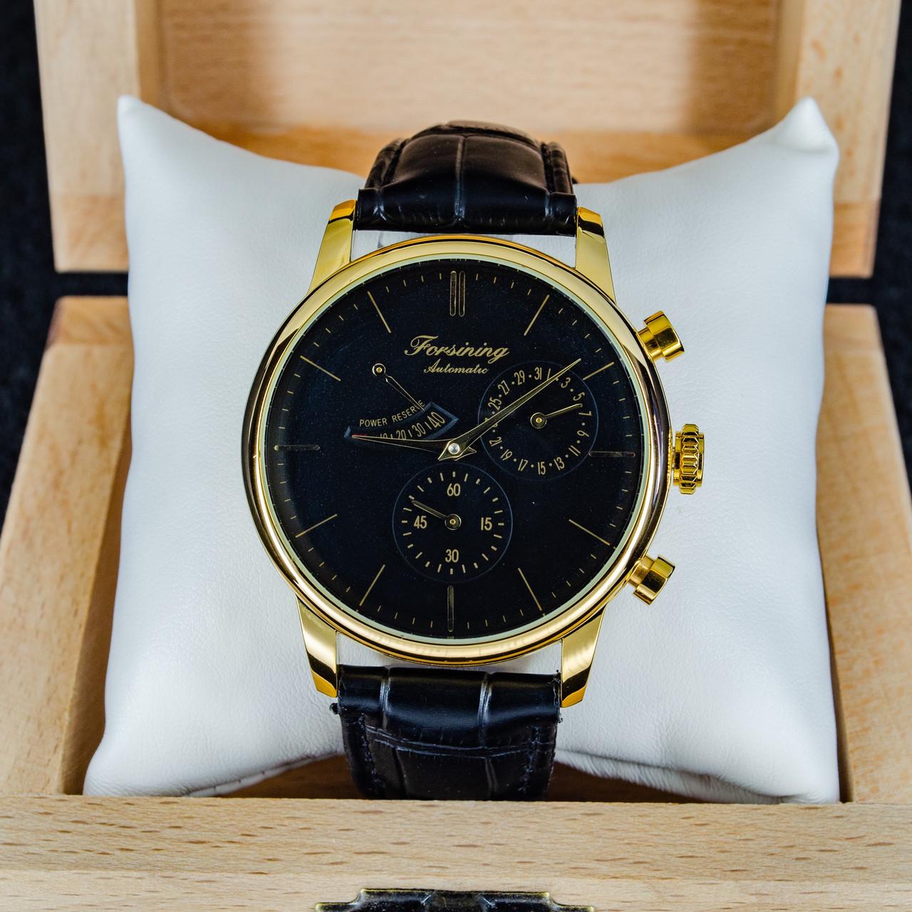Наручний годинник чоловічий механічний Forsining 6916 з автопідзаводом індикатор запасу ходу (1059-0190) - фото 3 Наручний годинник чоловічий механічний Forsining 6916 з автопідзаводом індикатор запасу ходу (1059-0190) - фото 3