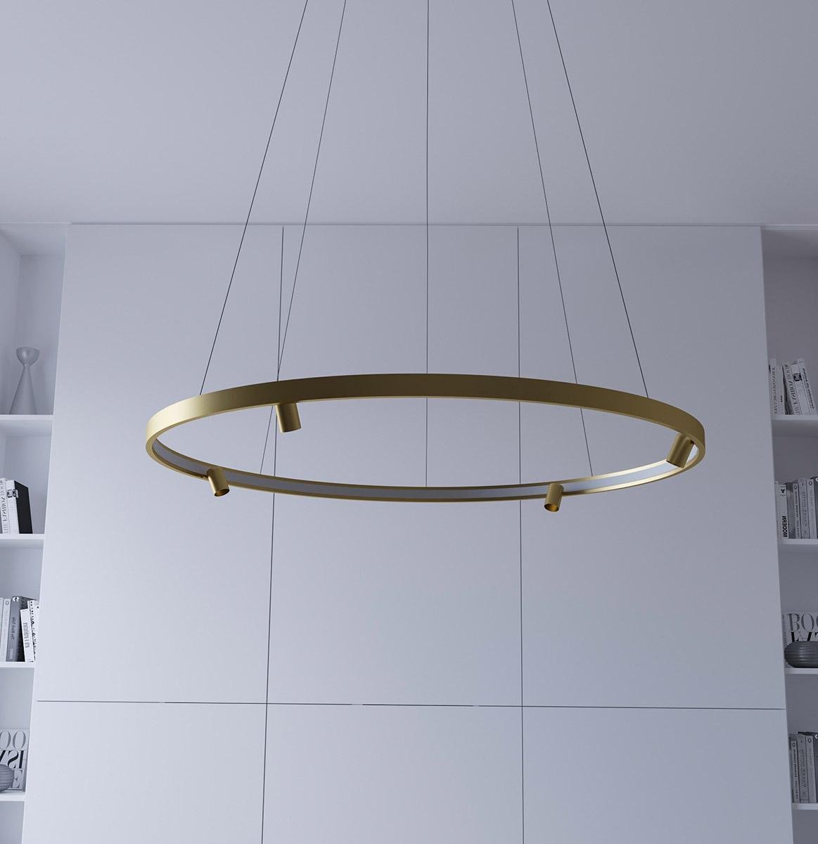 Люстра MJ-Light Loop D740 4000K GD (12030)