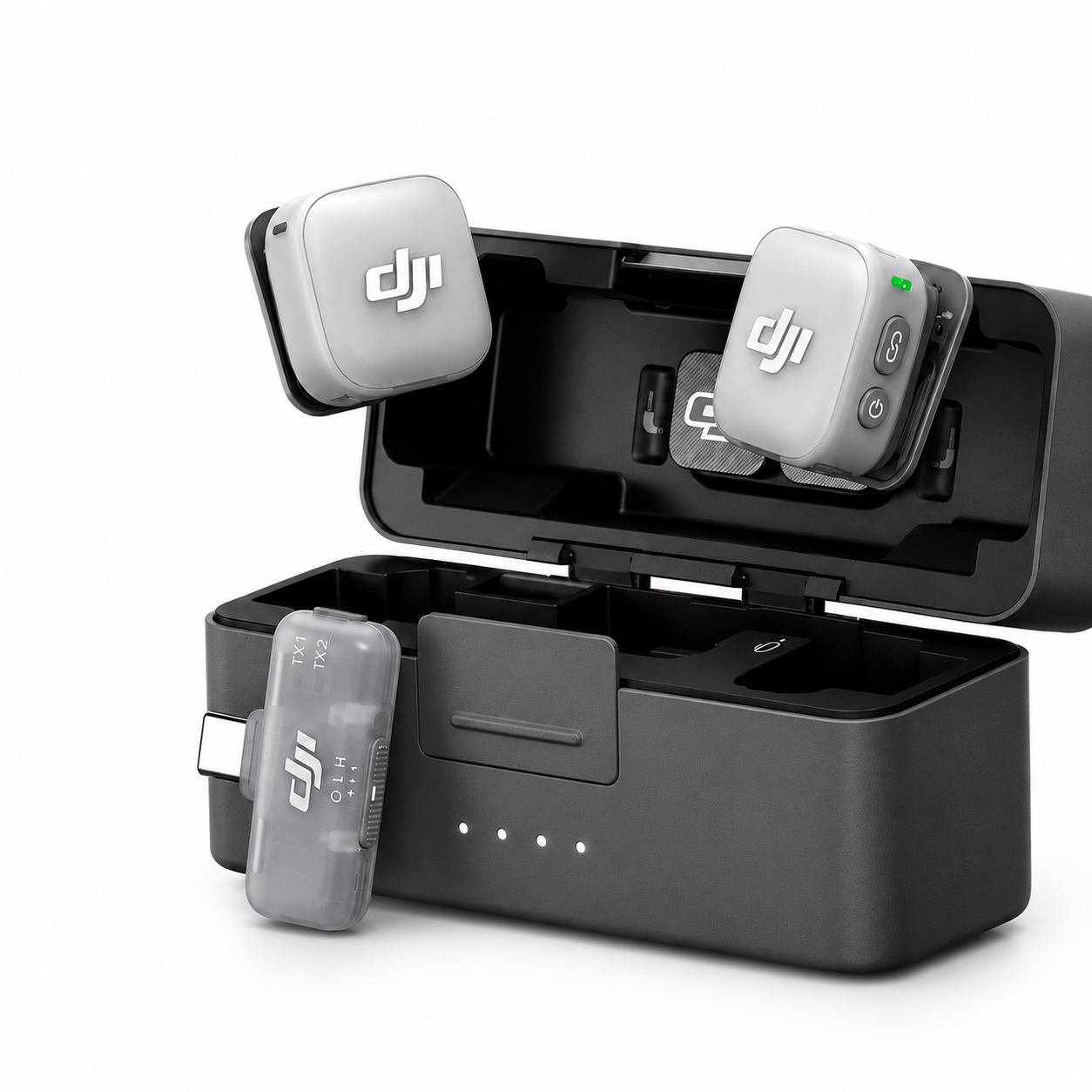 Радіосистема DJI Mic Mini 2 2TX + 1RX для запису звуку із зарядним кейсом